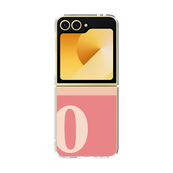 Clear Case［ オリジナル - initial two tone - O pink ］