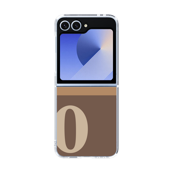 Clear Case［ オリジナル - initial two tone - O brown ］