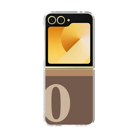 Clear Case［ オリジナル - initial two tone - O brown ］