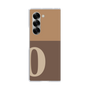 Clear Case［ オリジナル - initial two tone - O brown ］