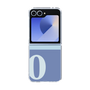 Clear Case［ オリジナル - initial two tone - O blue ］