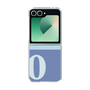 Clear Case［ オリジナル - initial two tone - O blue ］
