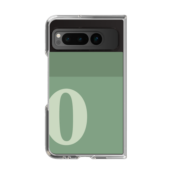 Clear Case［ Original - initial two tone - O green ］
