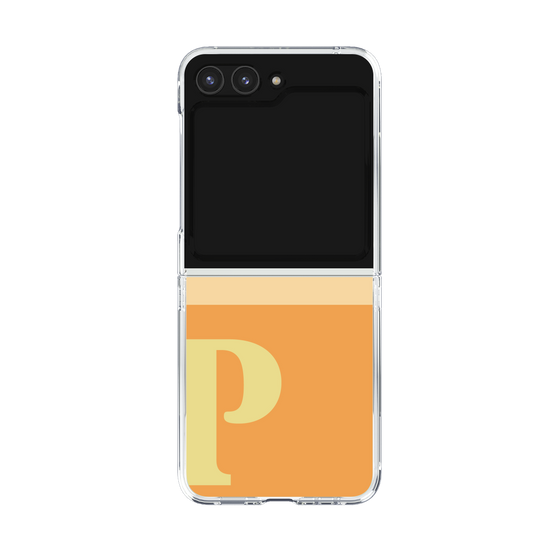 Clear Case［ Original - initial two tone - P orange ］