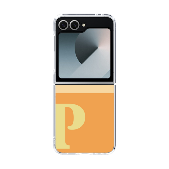 Clear Case［ オリジナル - initial two tone - P orange ］