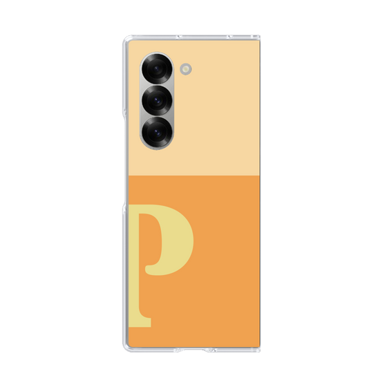 Clear Case［ オリジナル - initial two tone - P orange ］