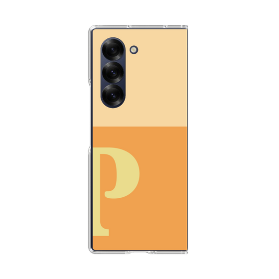 Clear Case［ オリジナル - initial two tone - P orange ］