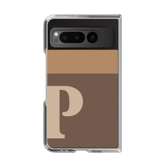 Clear Case［ Original - initial two tone - P brown ］
