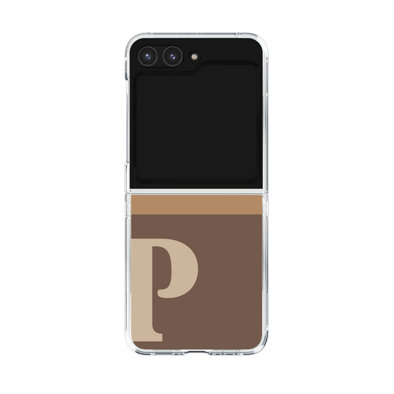 Clear Case［ Original - initial two tone - P brown ］