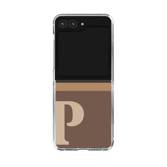 Clear Case［ Original - initial two tone - P brown ］