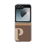 Clear Case［ オリジナル - initial two tone - P brown ］