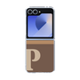 Clear Case［ オリジナル - initial two tone - P brown ］