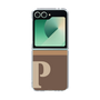Clear Case［ オリジナル - initial two tone - P brown ］