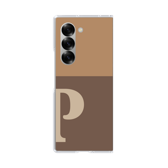 Clear Case［ オリジナル - initial two tone - P brown ］