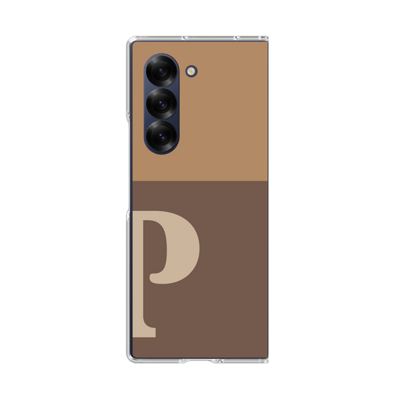 Clear Case［ オリジナル - initial two tone - P brown ］