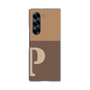 Clear Case［ オリジナル - initial two tone - P brown ］