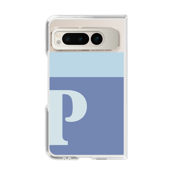 Clear Case［ Original - initial two tone - P blue ］