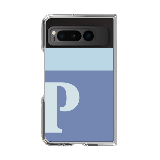 Clear Case［ Original - initial two tone - P blue ］