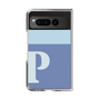 Clear Case［ Original - initial two tone - P blue ］