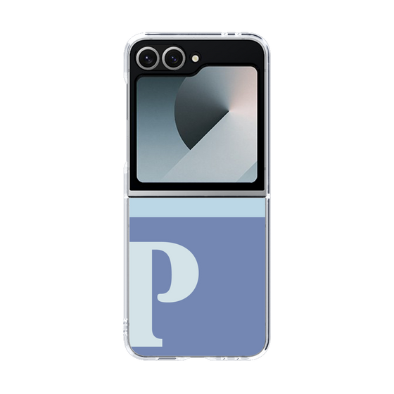Clear Case［ オリジナル - initial two tone - P blue ］