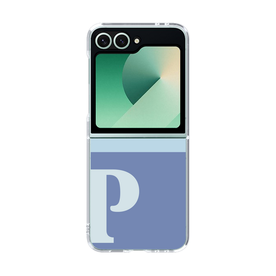 Clear Case［ オリジナル - initial two tone - P blue ］