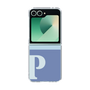 Clear Case［ オリジナル - initial two tone - P blue ］