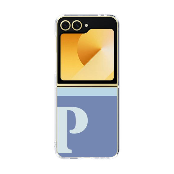 Clear Case［ オリジナル - initial two tone - P blue ］