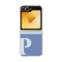 Clear Case［ オリジナル - initial two tone - P blue ］