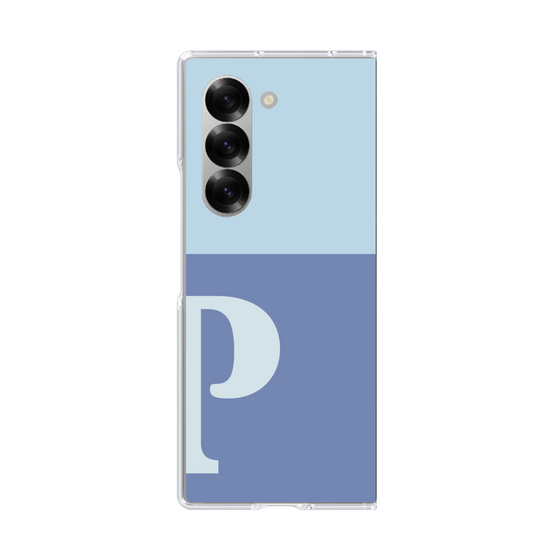 Clear Case［ オリジナル - initial two tone - P blue ］
