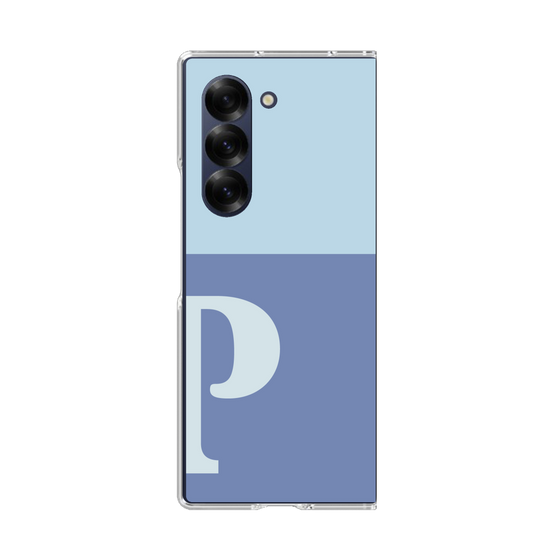 Clear Case［ オリジナル - initial two tone - P blue ］