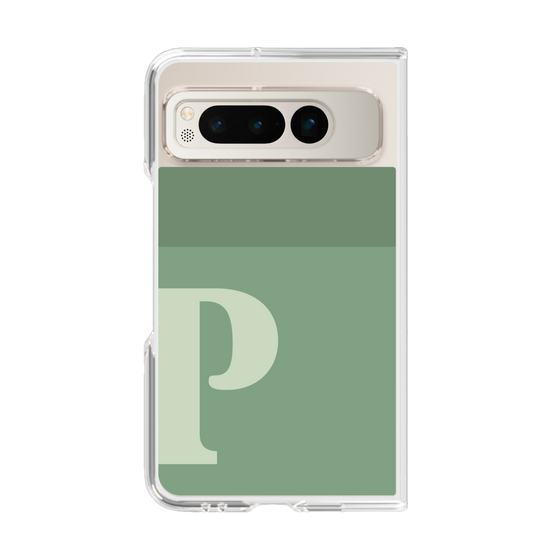 Clear Case［ Original - initial two tone - P green ］