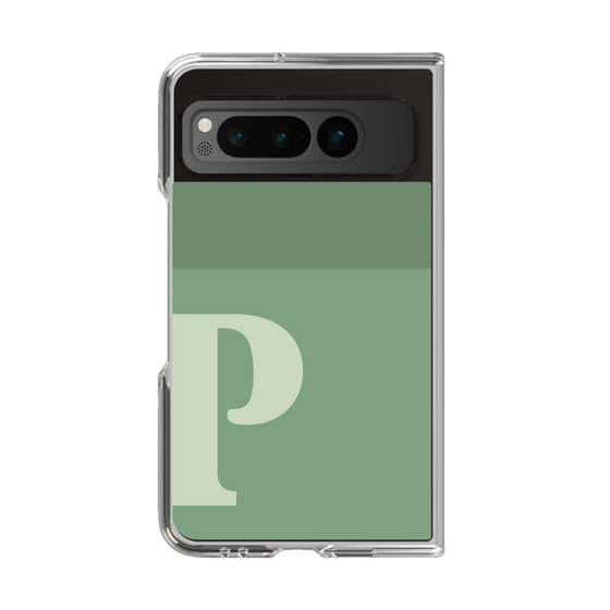 Clear Case［ Original - initial two tone - P green ］