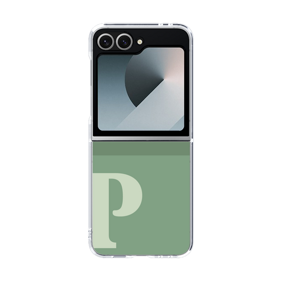 Clear Case［ オリジナル - initial two tone - P green ］