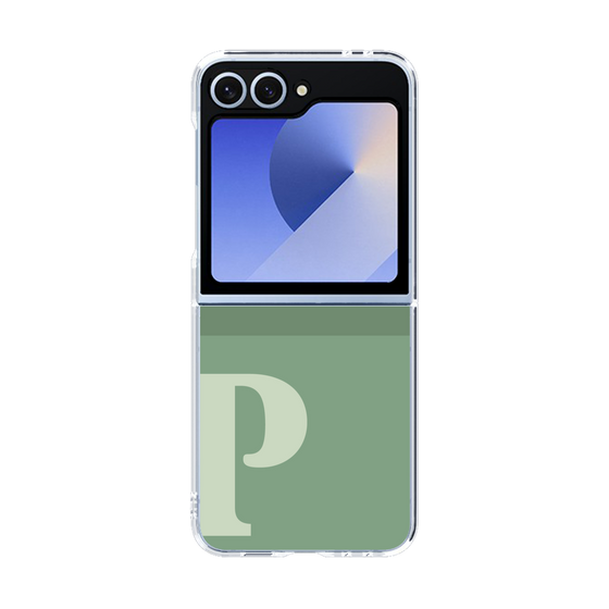 Clear Case［ オリジナル - initial two tone - P green ］