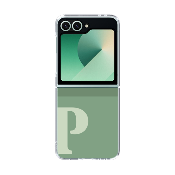 Clear Case［ オリジナル - initial two tone - P green ］