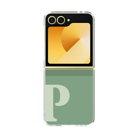 Clear Case［ オリジナル - initial two tone - P green ］
