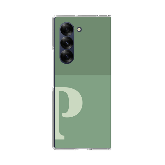 Clear Case［ オリジナル - initial two tone - P green ］