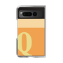 Clear Case［ Original - initial two tone - Q orange ］