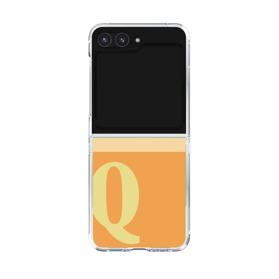 Clear Case［ Original - initial two tone - Q orange ］