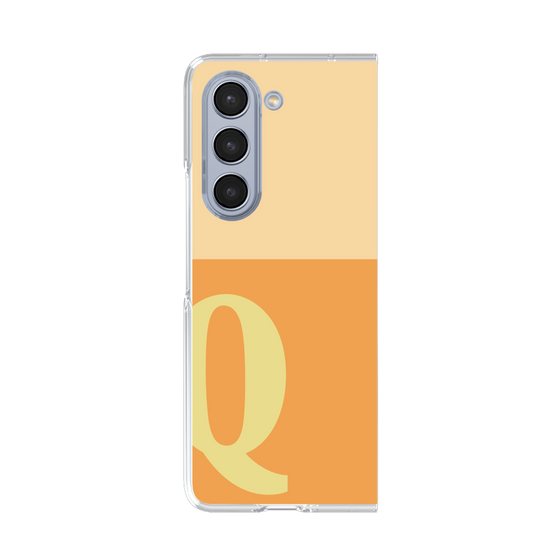 Clear Case［ Original - initial two tone - Q orange ］