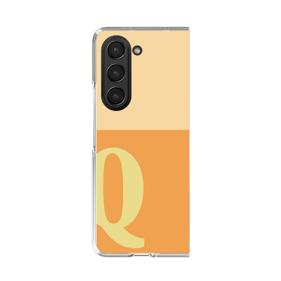 Clear Case［ Original - initial two tone - Q orange ］