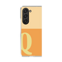 Clear Case［ Original - initial two tone - Q orange ］