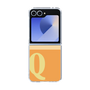 Clear Case［ オリジナル - initial two tone - Q orange ］