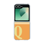 Clear Case［ オリジナル - initial two tone - Q orange ］
