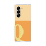 Clear Case［ オリジナル - initial two tone - Q orange ］