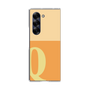 Clear Case［ オリジナル - initial two tone - Q orange ］