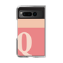 Clear Case［ Original - initial two tone - Q pink ］