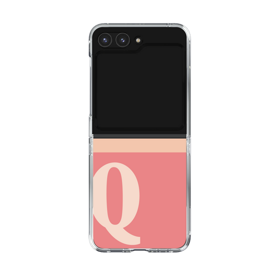 Clear Case［ Original - initial two tone - Q pink ］