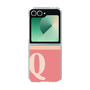 Clear Case［ オリジナル - initial two tone - Q pink ］