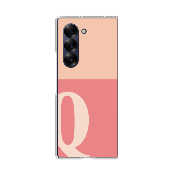 Clear Case［ オリジナル - initial two tone - Q pink ］